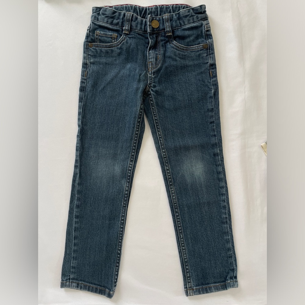 $50 Hanna Andersson Boys Jeans Size 5 / 110cm Adjustable Waist Stretchy